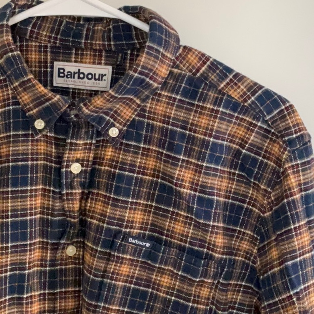 Barbour Men’s Flannel Tailored Fit Shirt Size L